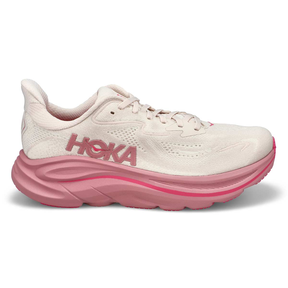 Women's Clifton 10 Lace Up Performance Runner - Rose Cream/ Dreid Rose