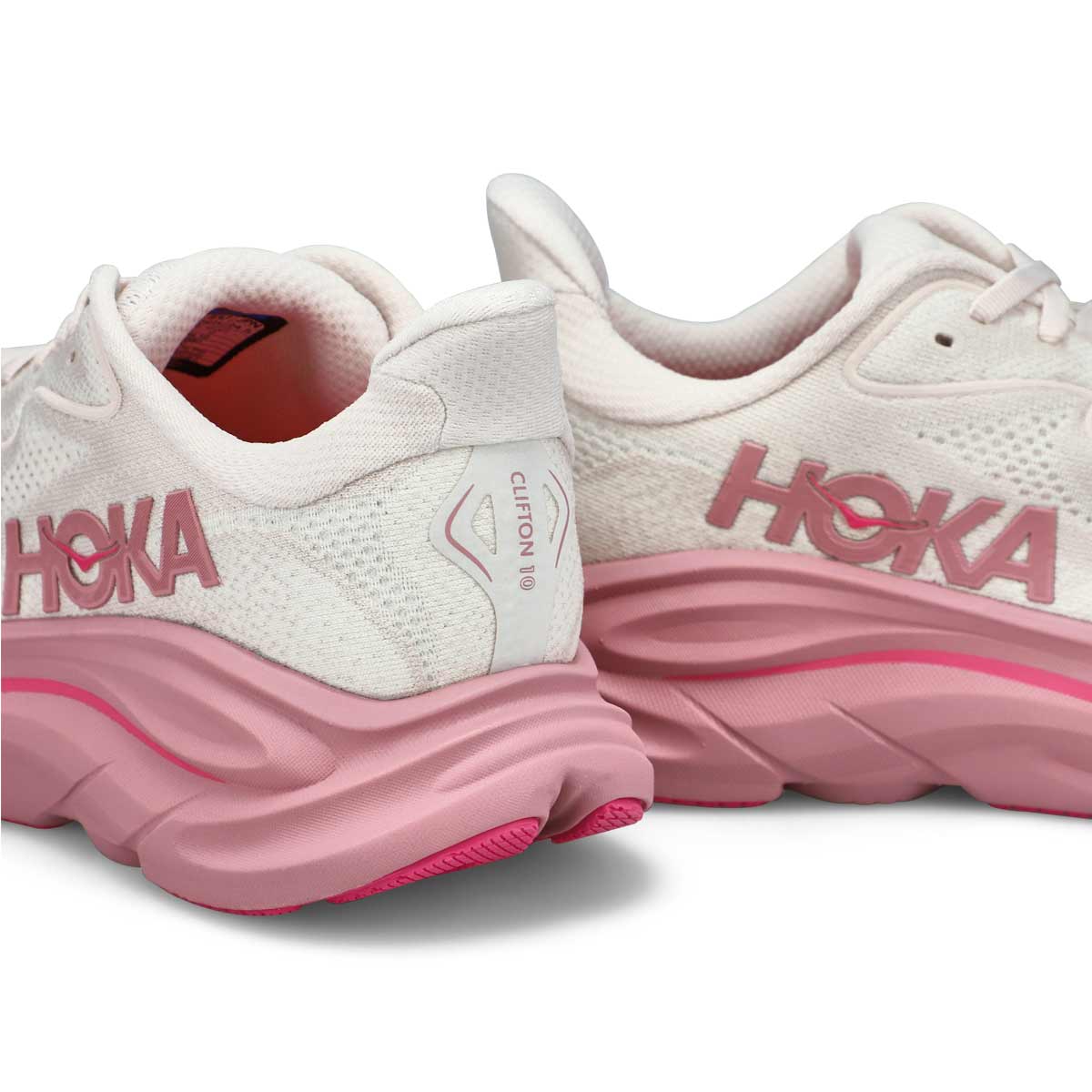 Women's Clifton 10 Lace Up Performance Runner - Rose Cream/ Dreid Rose