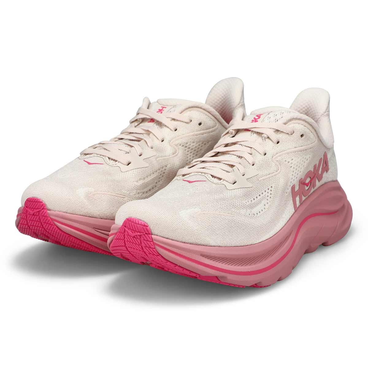 Women's Clifton 10 Lace Up Performance Runner - Rose Cream/ Dreid Rose
