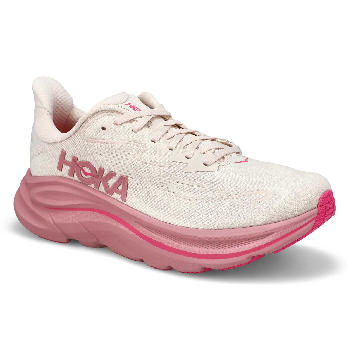 Women's Clifton 10 Lace Up Performance Runner - Rose Cream/ Dreid Rose