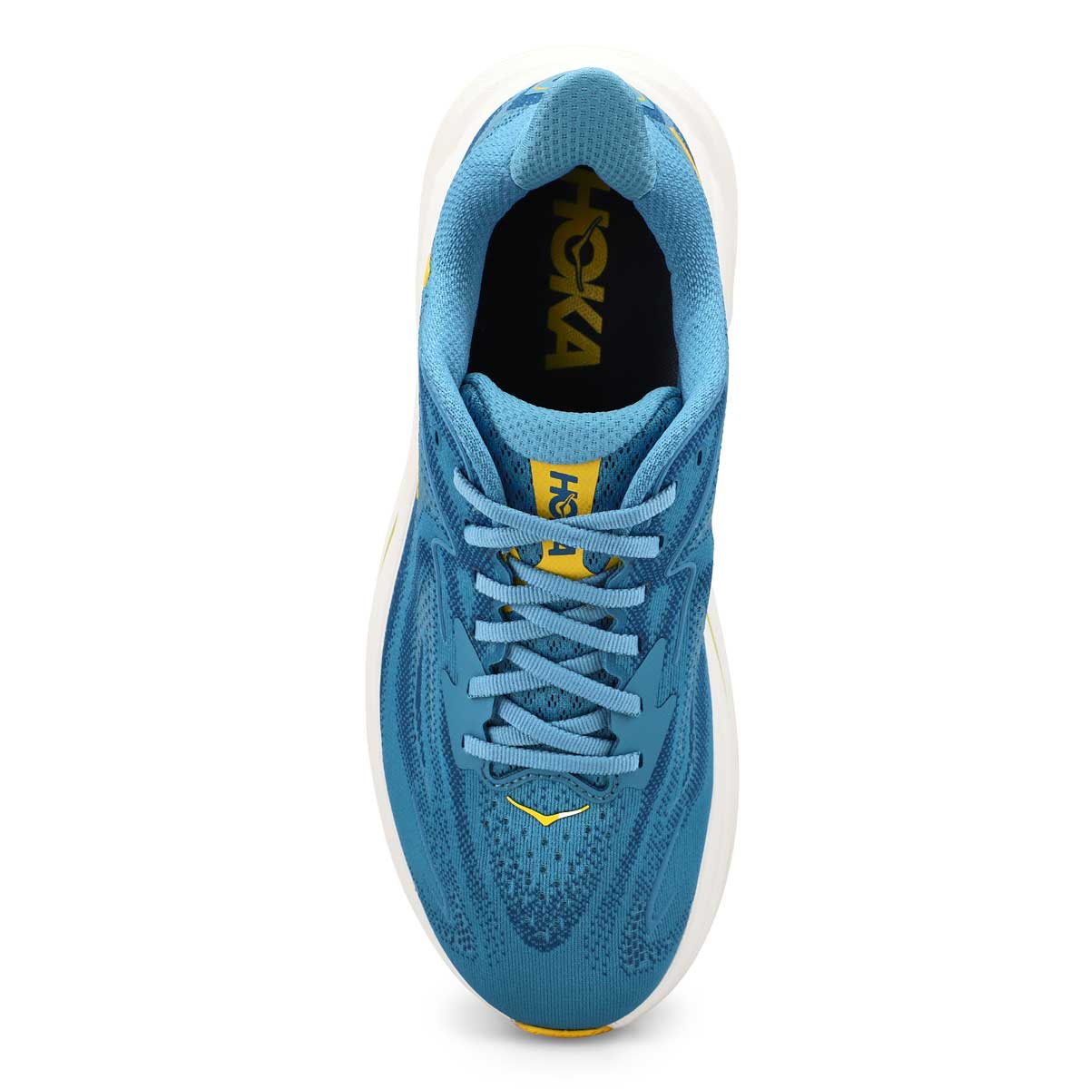 Men's Clifton 10 Lace Up Wide Performace Sneaker - Alpine Blue/Foggy Night