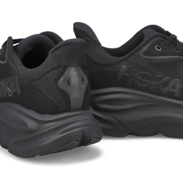 Baskets de performance à lacets CLIFTON 10, noir/noir, hommes - LARGE