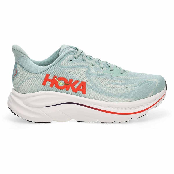 Baskets de performance à lacets CLIFTON 10, sauge/flamme néon, hommes - LARGE