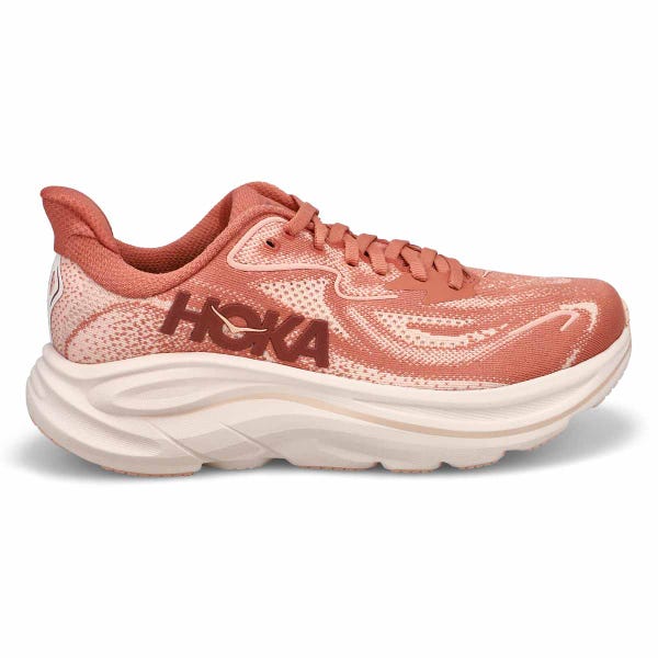 Women's Clifton 10 Lace Up Wide Performance Sneaker - Blush/Rose Latte