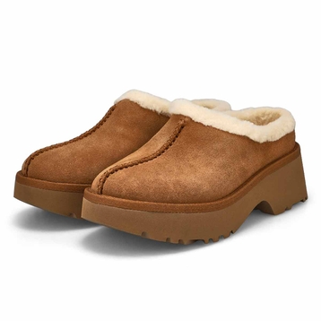 Women's New Heights Cozy Casual Clog - Chestnut