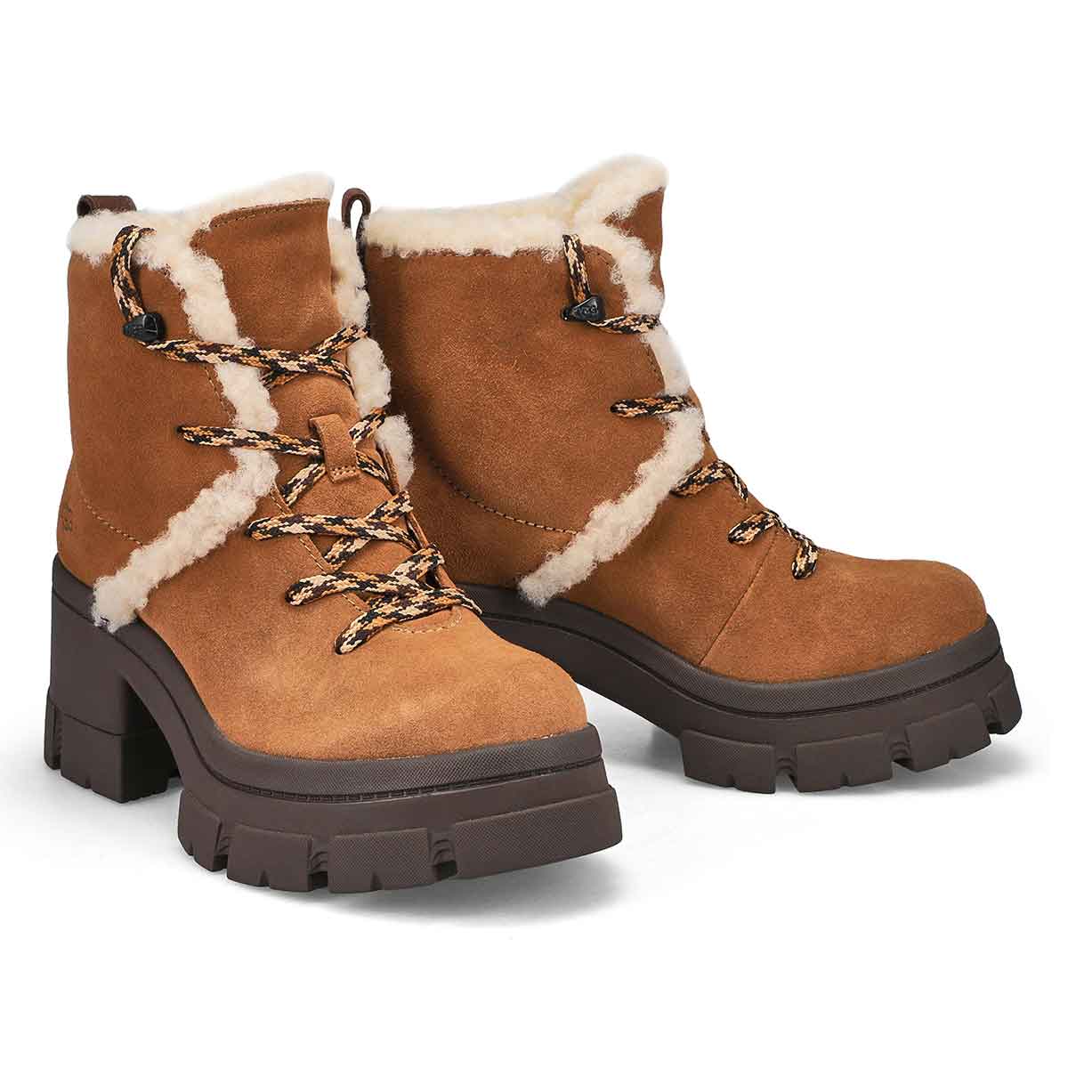 Botte à lacets BROOKLYN HIKER, châtaigne, femmes