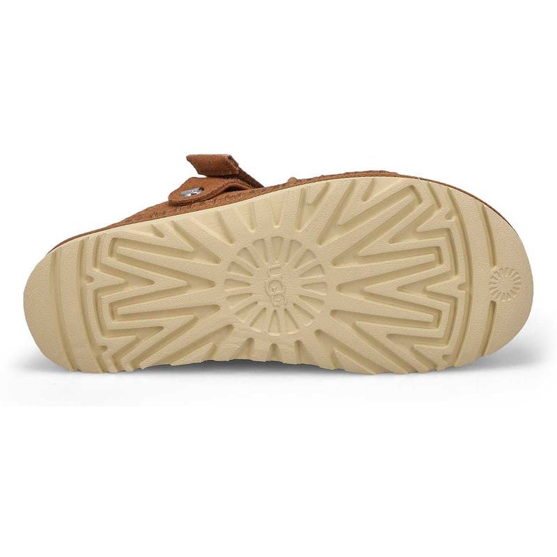 Women's Golden Star Adjustable Slide Platform Sandal - Chestnut