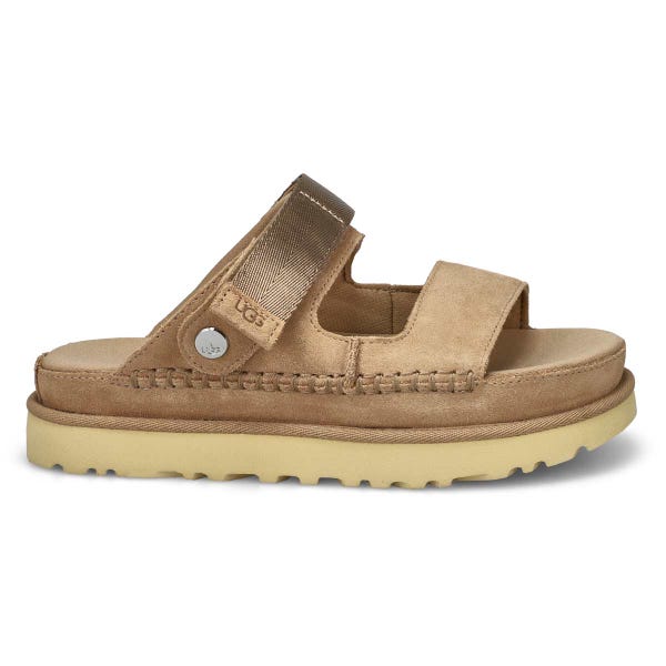 Women's  Golden Star Adjustable Slide Platform Sandal - Sand