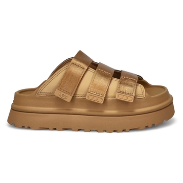 Women's Golden Glow Slide Platform Sandal - Dark S
