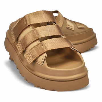 Women's Golden Glow Slide Platform Sandal - Dark S