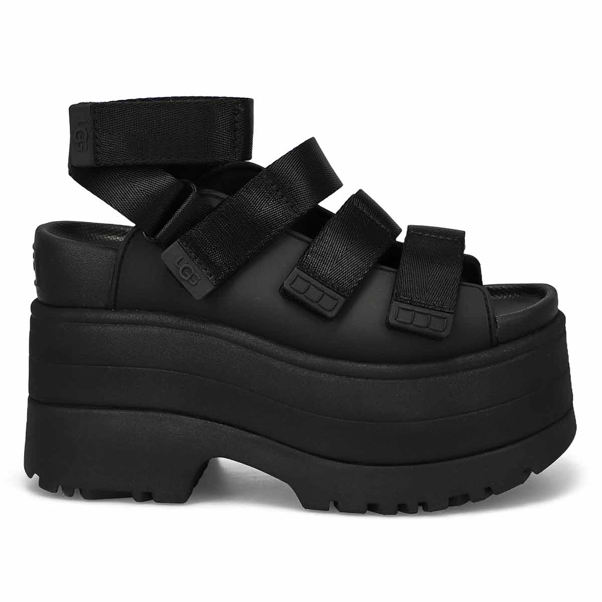 Sandale plateforme GOLDEN RISE, noir, femmes