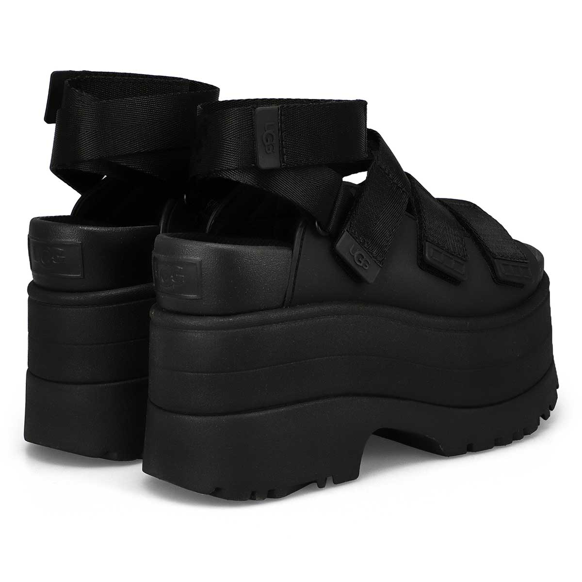 Sandale plateforme GOLDEN RISE, noir, femmes