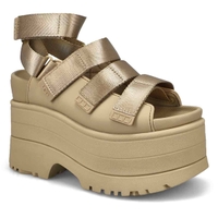 Sandale plateforme GOLDEN RISE, graine de moutarde, femmes