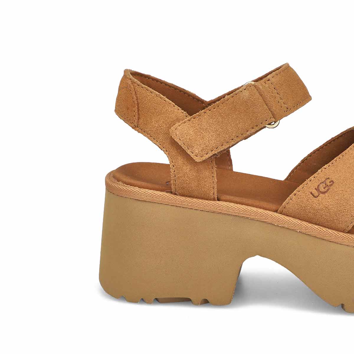 Women's New Heights Ankle Strap Platform Sandal - Chestnut