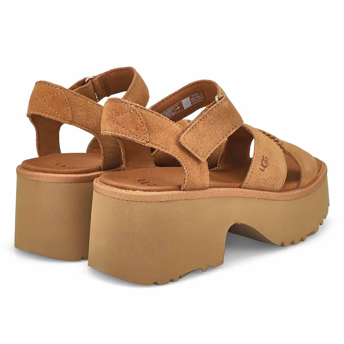 Women's New Heights Ankle Strap Platform Sandal - Chestnut