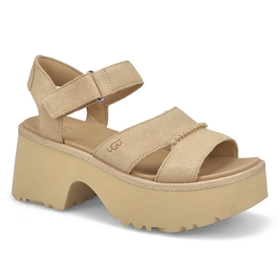 Lds New Heights Ankle Strap Platform Sandal - Mustard  Seed