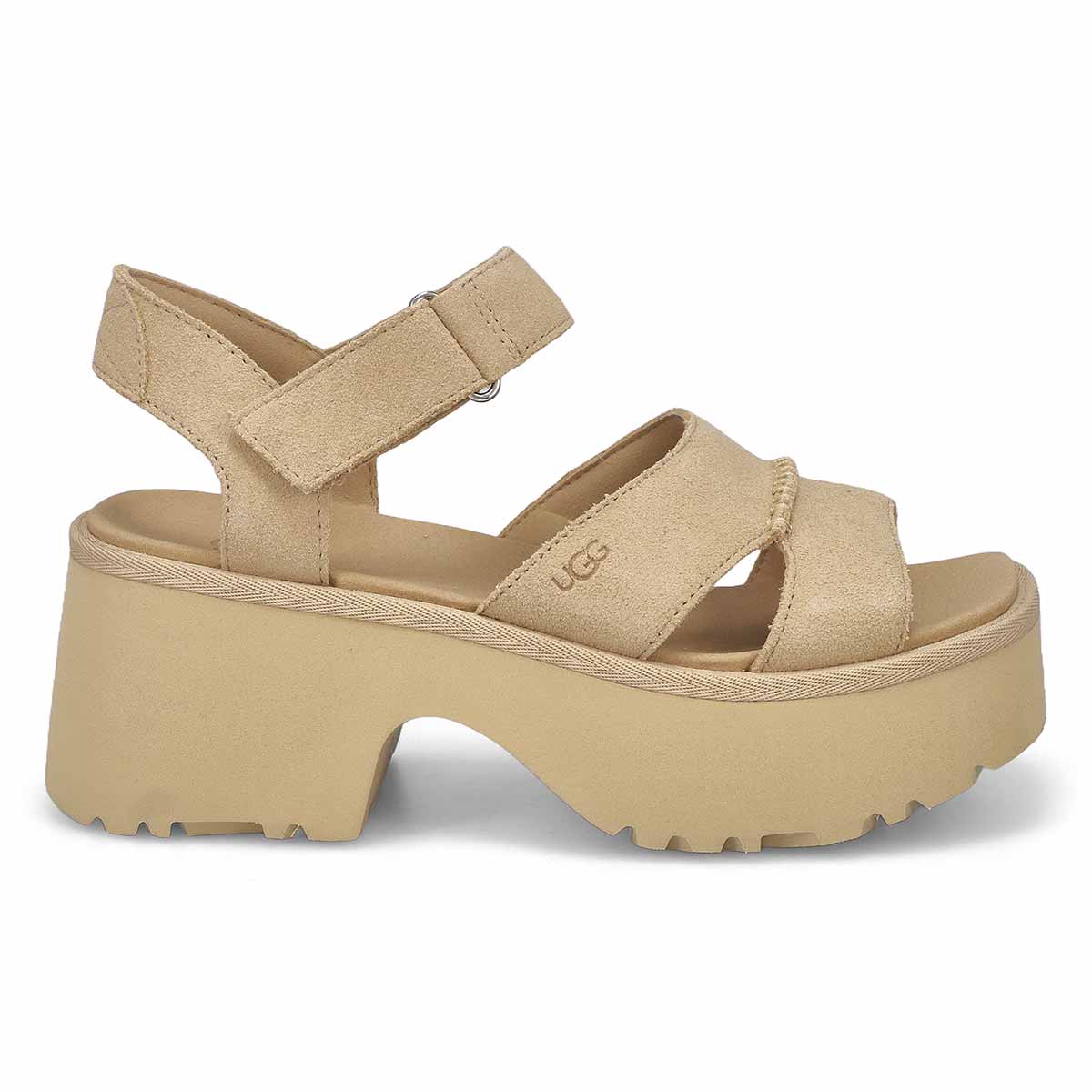 Women's New Heights Ankle Strap Platform Sandal - Mustard  Seed