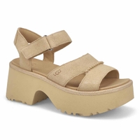 Women's New Heights Ankle Strap Platform Sandal - Mustard  Seed