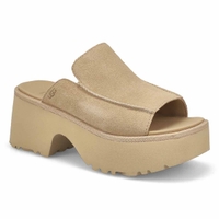 Women's New Heights Slide Platform Sandal - Mustard Seed