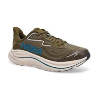 Kids'  Clifton 10 Lace Up Performance Sneaker - Antique Olive/River Rock Grey