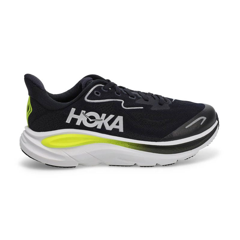 Kids'  Clifton 10 Lace Up Performance Sneaker - Black/Cosmic Grey