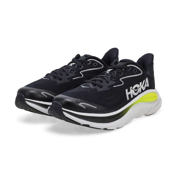 Kids'  Clifton 10 Lace Up Performance Sneaker - Black/Cosmic Grey