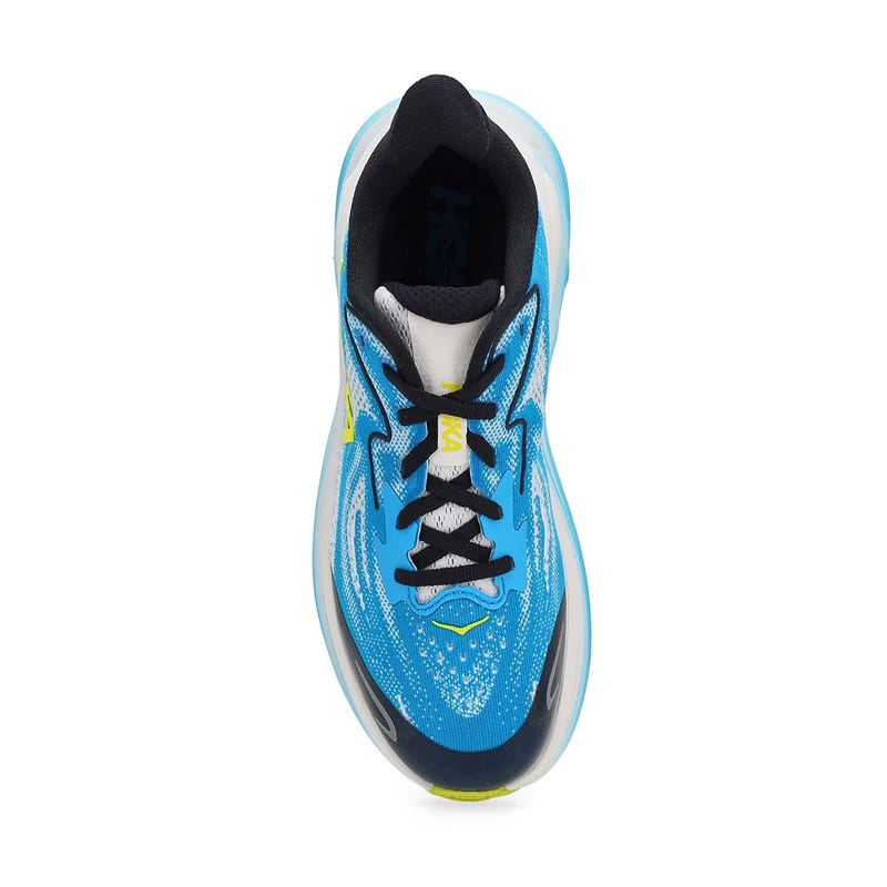 Kids'  Clifton 10 Lace Up Performance Sneaker - Frost/Black