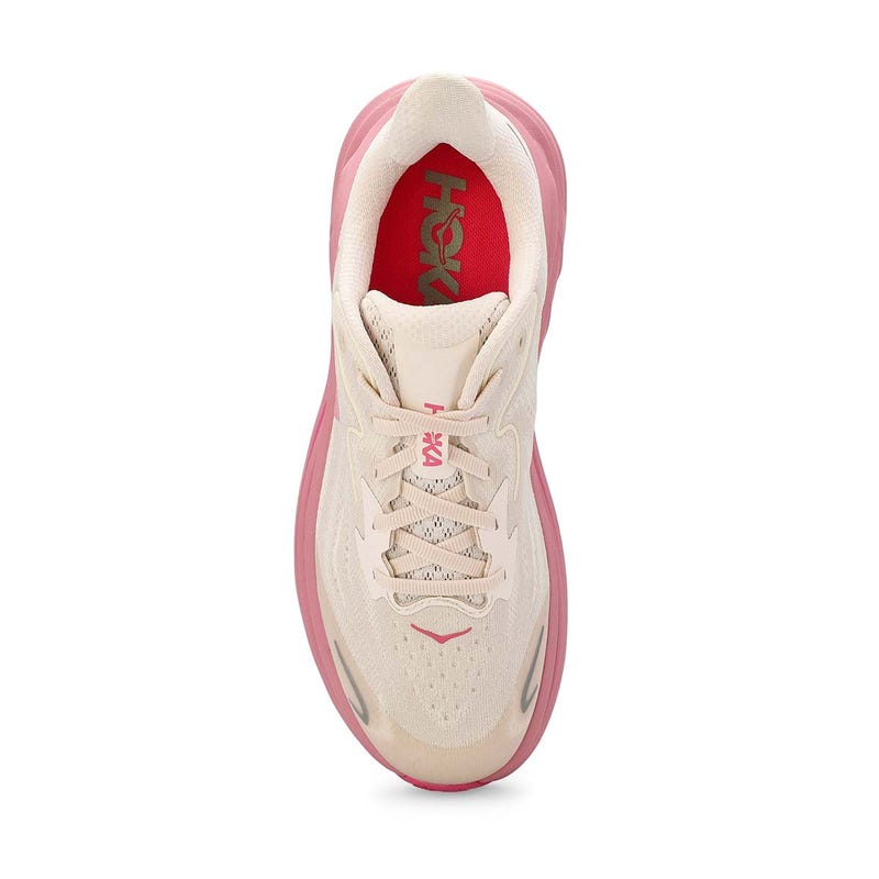 Girls'  Clifton 10 Lace Up Performance Sneaker - Rose Cream/ Dried Rose