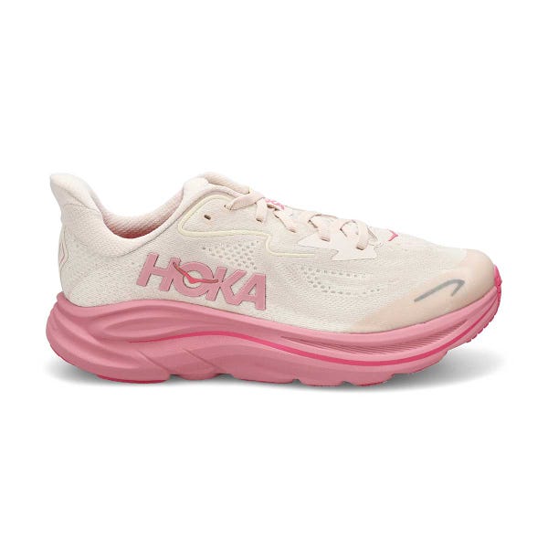 Girls'  Clifton 10 Lace Up Performance Sneaker - Rose Cream/ Dried Rose