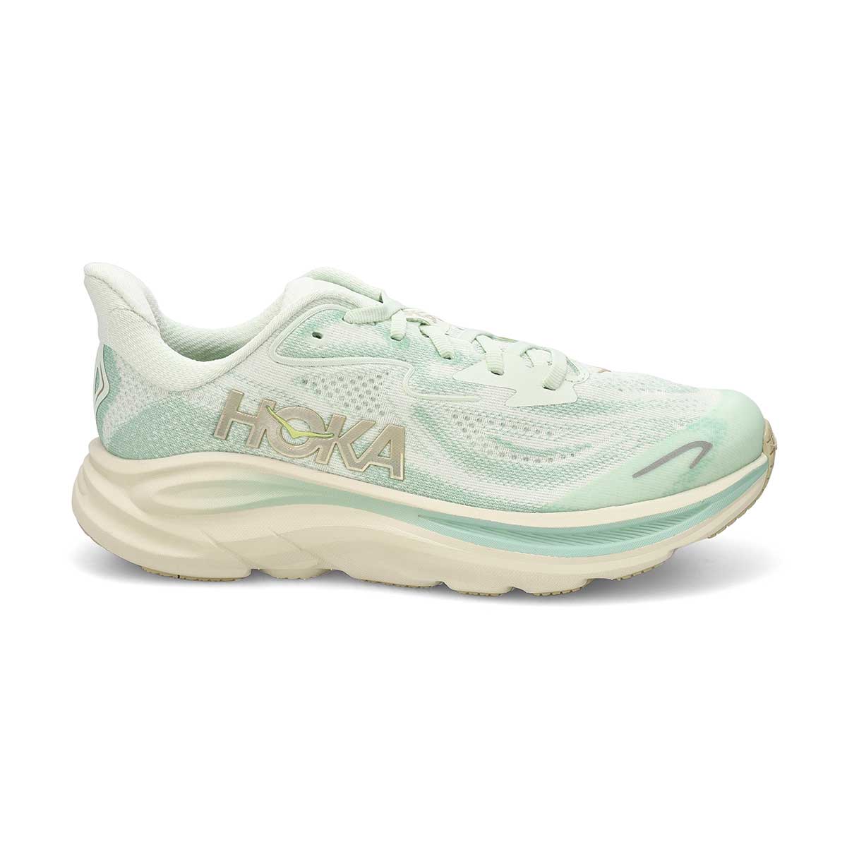 Kids'  Clifton 10 Lace Up Performance Sneaker - Sea Glass/Truffle Salt