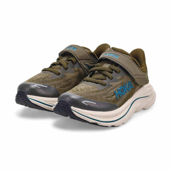 Espadrille de performance Clifton 10 pour enfants - Olive antique/gris pierre de rivière