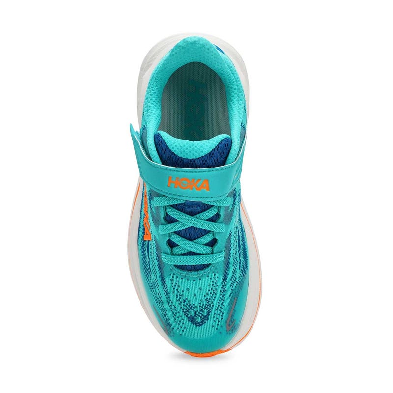 Kids'  Clifton 10 Performance Sneaker - Night Glow Blue/Electric Aqua