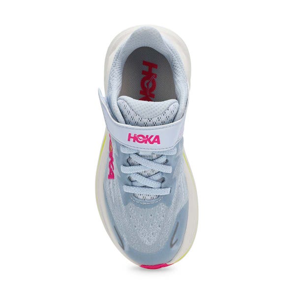 Kids'  Clifton 10 Performance Sneaker - Overcast/Neon Draginfruit