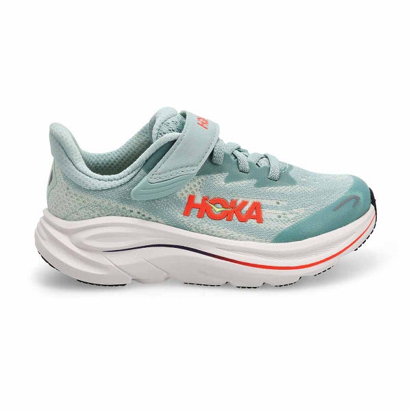 Baskets de performance CLIFTON 10, sauge/flamme néon, enfants