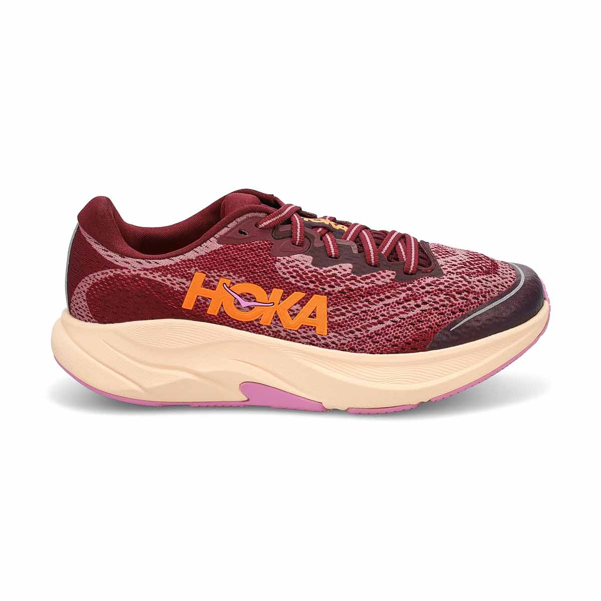 Girls'  Rincon 4 Lace Up Performance Sneaker - Black Cherry/Classic Mauve