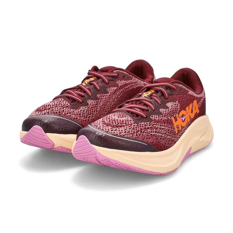 Girls'  Rincon 4 Lace Up Performance Sneaker - Black Cherry/Classic Mauve