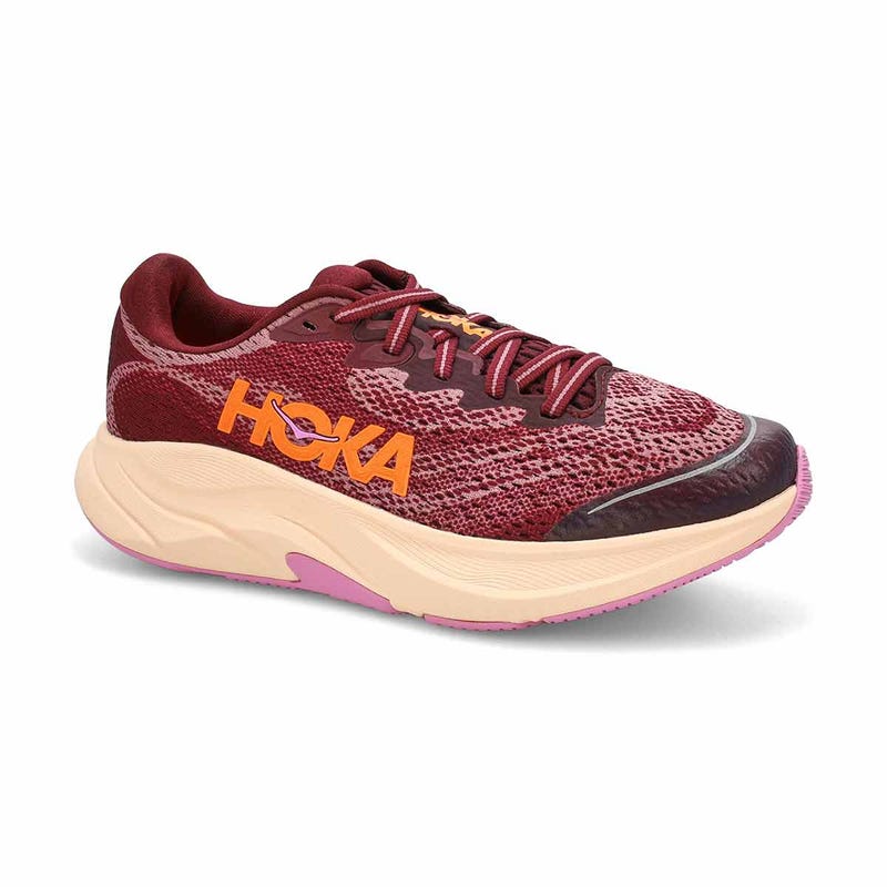 Girls'  Rincon 4 Lace Up Performance Sneaker - Black Cherry/Classic Mauve