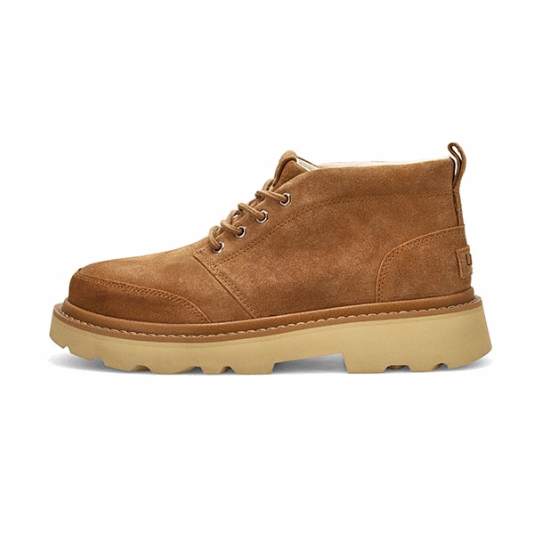 UGG Shoes Mens Size 10.5 Brown Leather Chukka Casual Sneakers Lace Up 3275 UGG Boots Mens 9 Brown Leather Leighton Chukka Desert Lace  main image 4