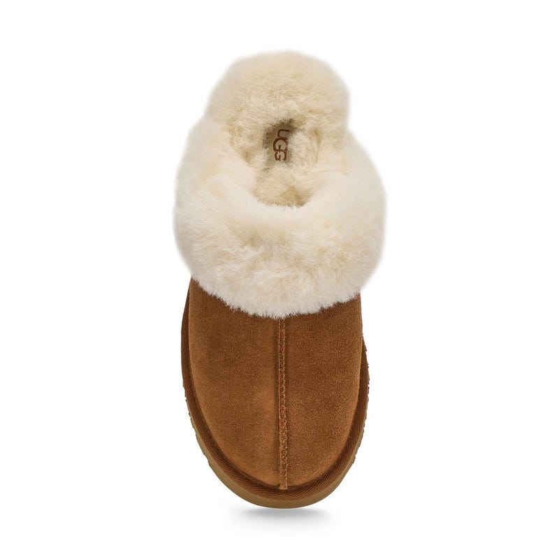 Kids'  Disquette Sheepskin Slipper - Chestnut
