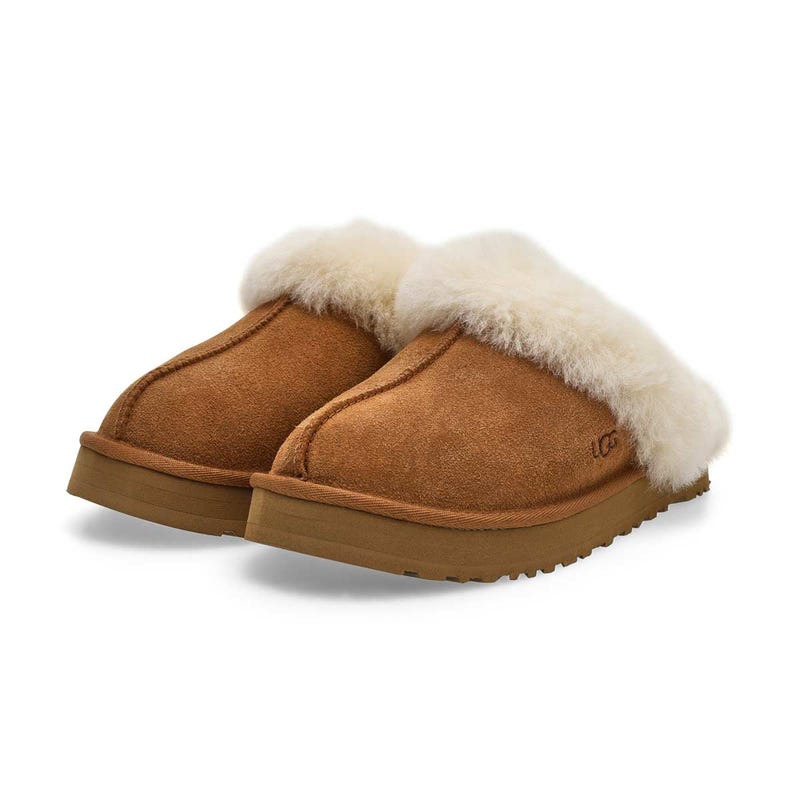 Kids'  Disquette Sheepskin Slipper - Chestnut
