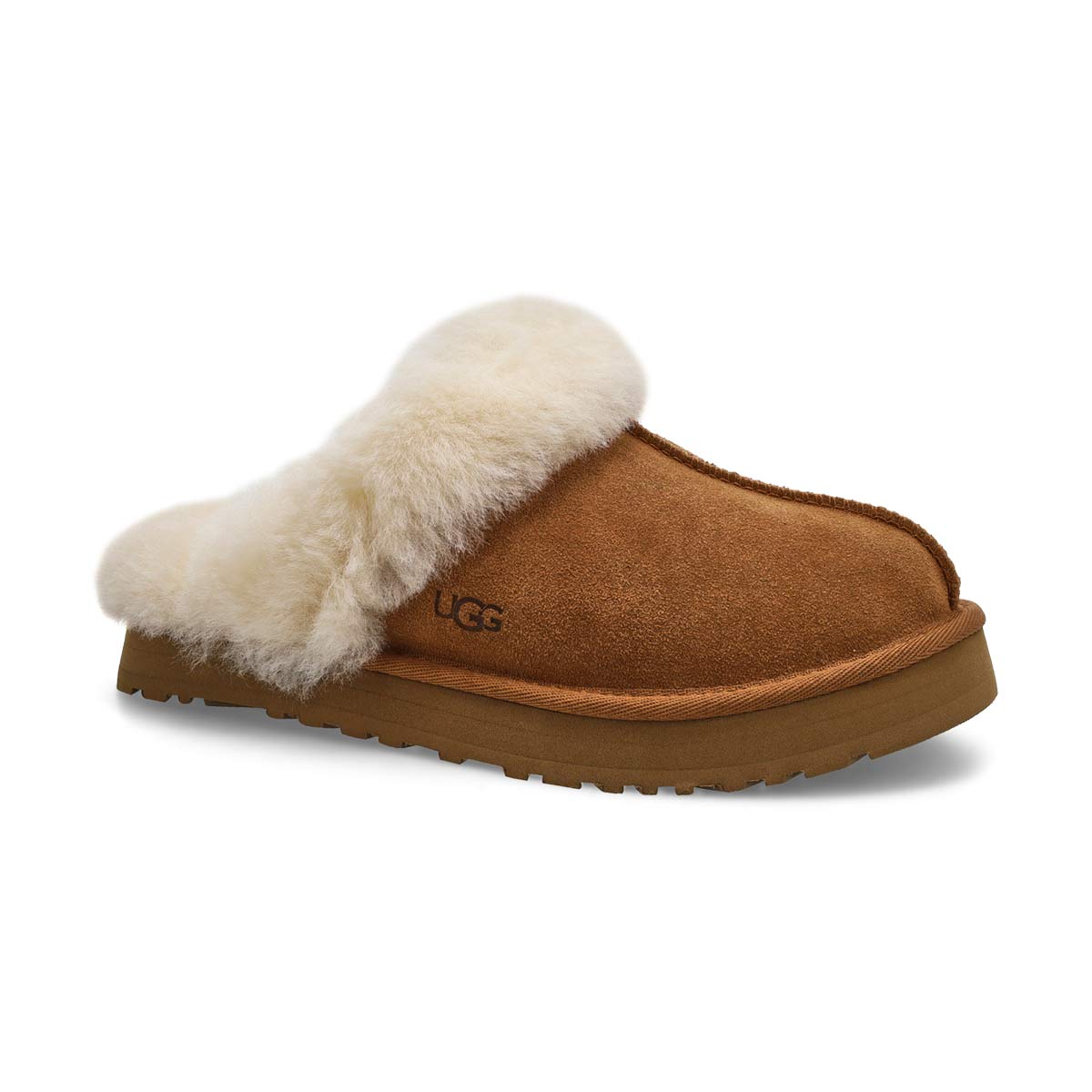 Kids'  Disquette Sheepskin Slipper - Chestnut