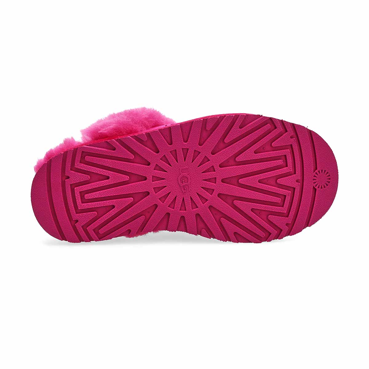 Girls'  Disquette Sheepskin Slipper - Dark Peony