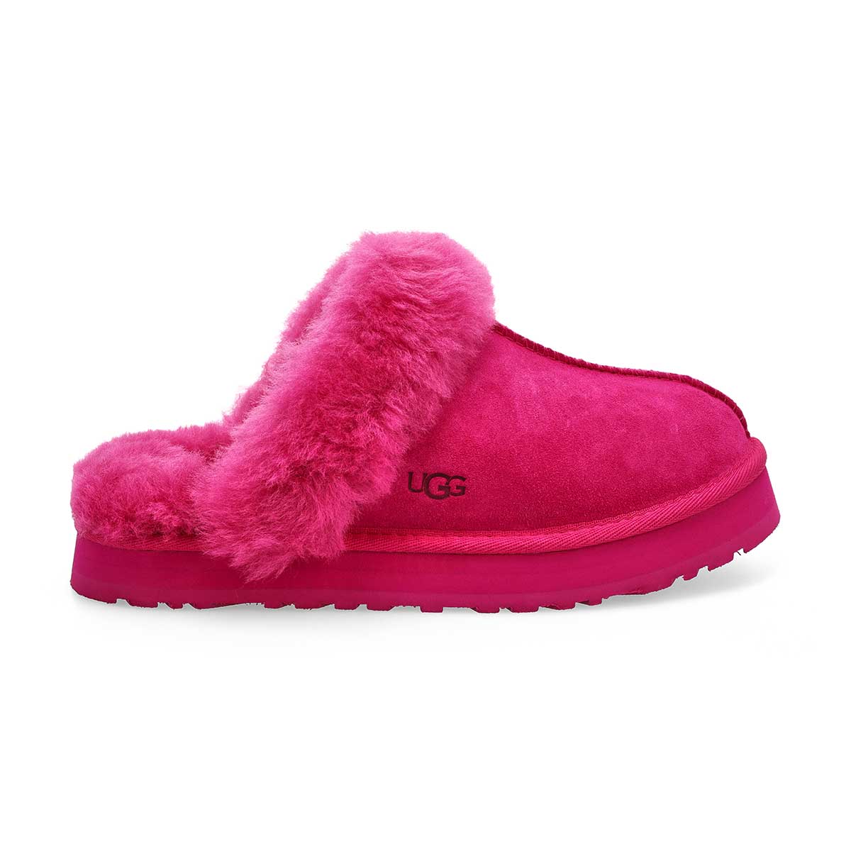 Girls'  Disquette Sheepskin Slipper - Dark Peony