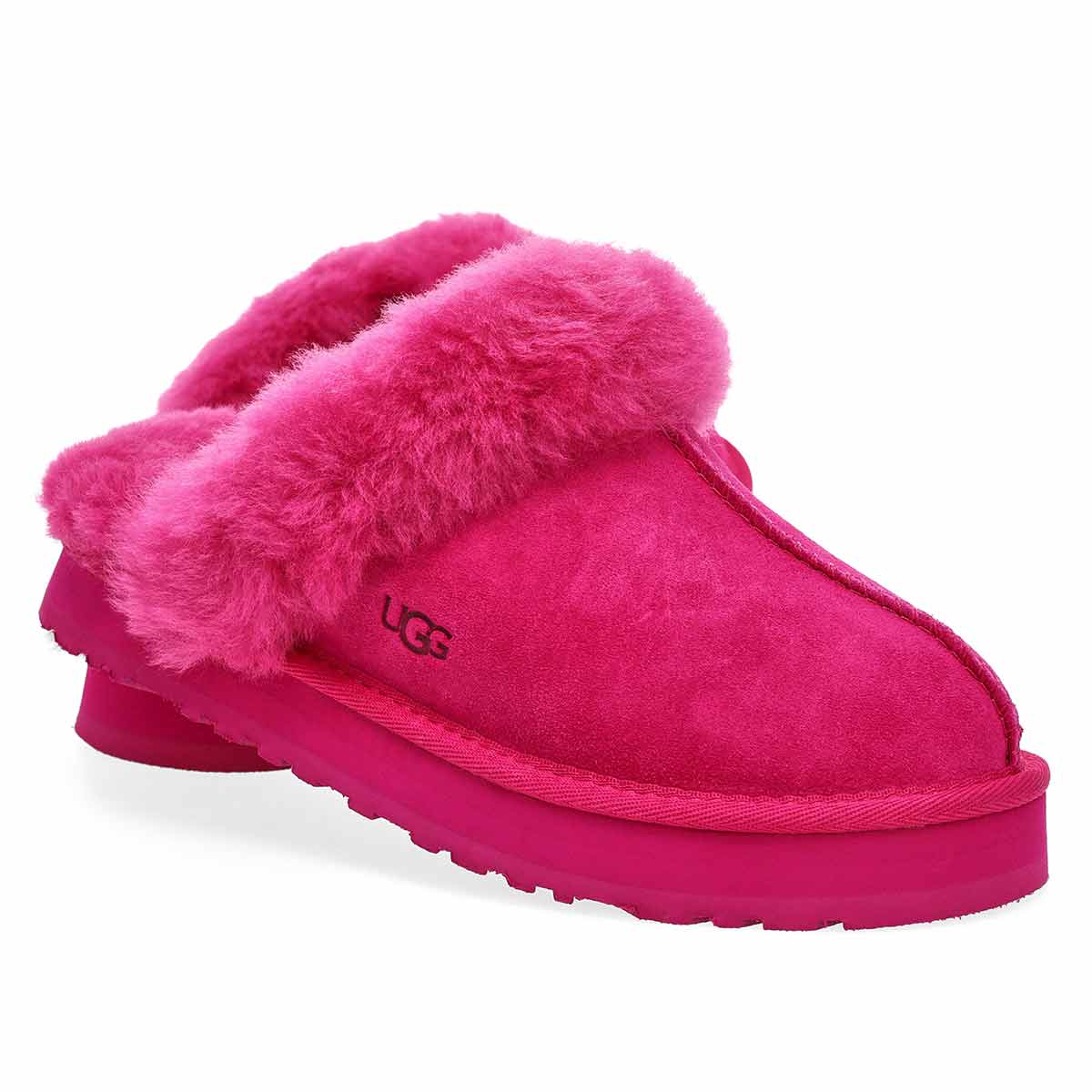Girls'  Disquette Sheepskin Slipper - Dark Peony