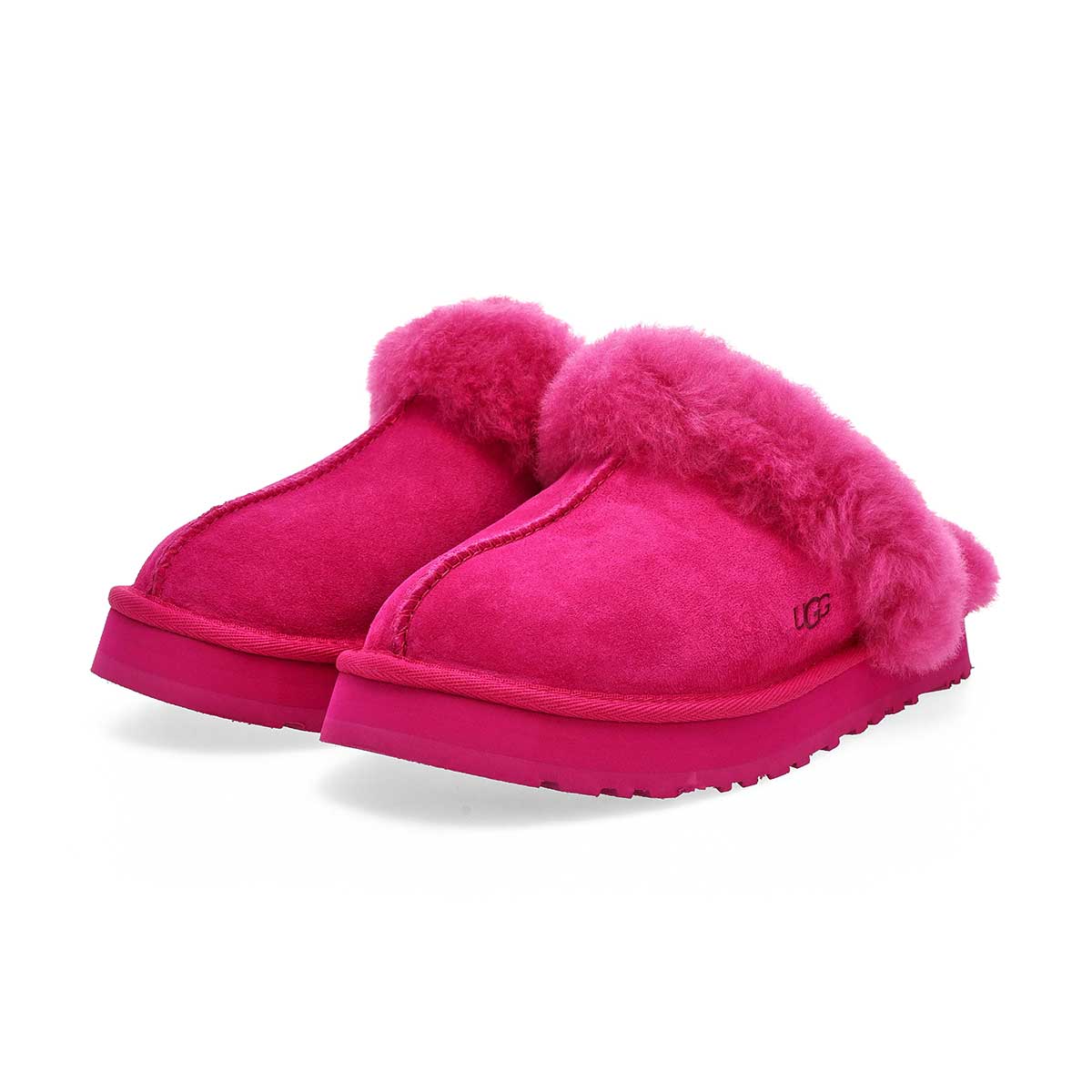 Girls'  Disquette Sheepskin Slipper - Dark Peony