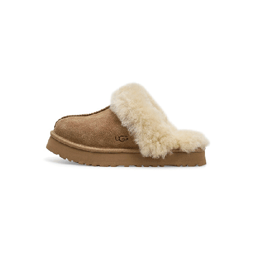 UGG Kids' Disquette Sheepskin Slipper - Sand | SoftMoc.com