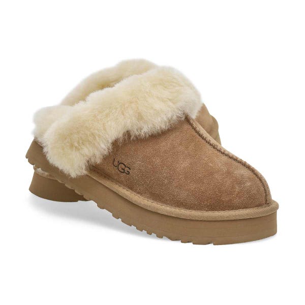 Kids'  Disquette Sheepskin Slipper - Sand