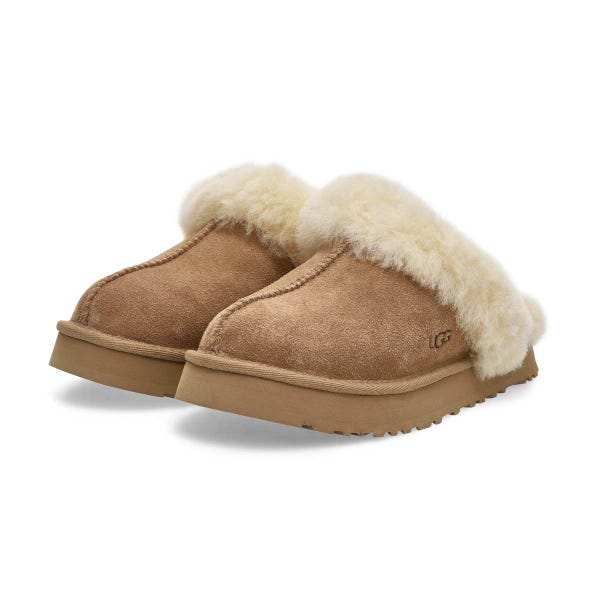 Kids'  Disquette Sheepskin Slipper - Sand