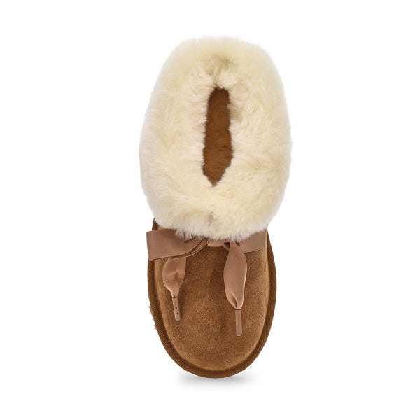 Girls'  Bailey Sheepskin Slipper - Chestnut