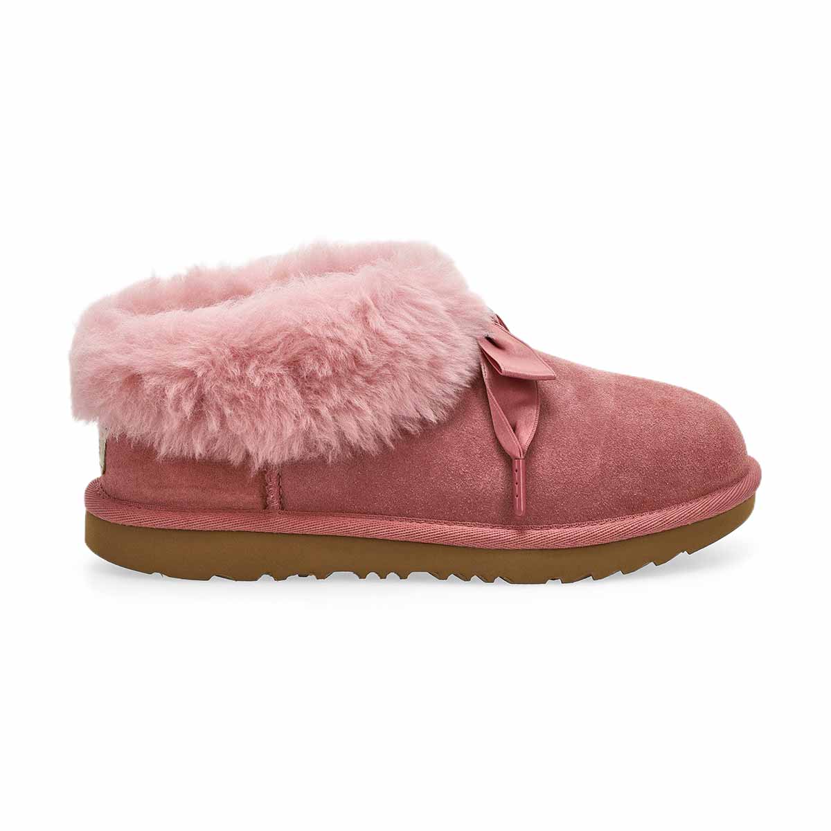 Pantoufle en peau de mouton BAILEY, aube rose, filles